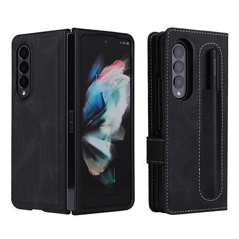 Coque Portefeuille Livre Cuir Etui Clapet BY7 pour Samsung Galaxy Z Fold3 5G Noir