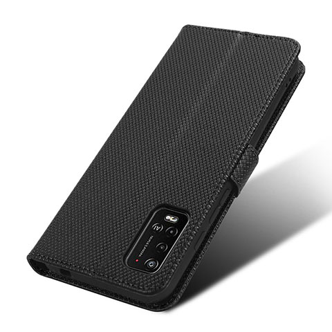 Coque Portefeuille Livre Cuir Etui Clapet BY7 pour Wiko Power U20 Noir