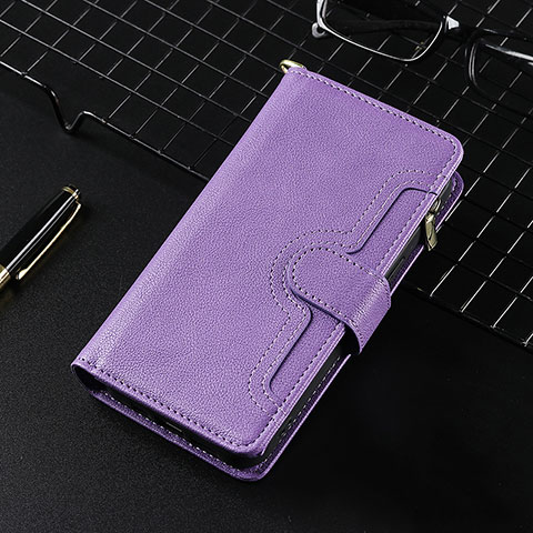 Coque Portefeuille Livre Cuir Etui Clapet BY7 pour Xiaomi Redmi Note 11 4G (2021) Violet