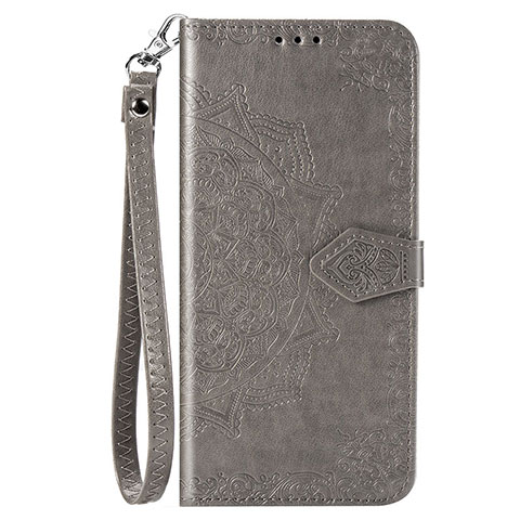 Coque Portefeuille Livre Cuir Etui Clapet C01 pour Xiaomi Redmi Note 9 Gris