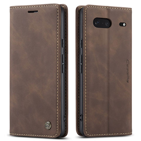 Coque Portefeuille Livre Cuir Etui Clapet C01S pour Google Pixel 7 5G Marron