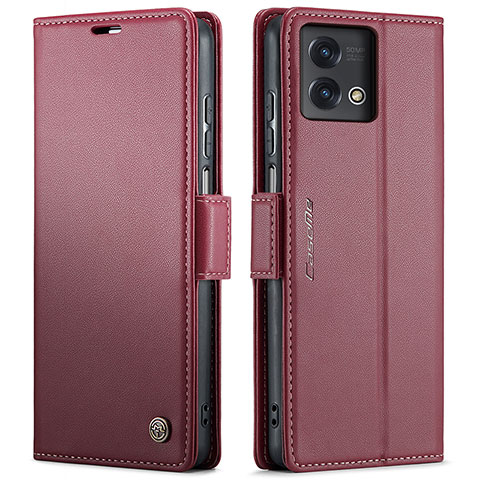 Coque Portefeuille Livre Cuir Etui Clapet C01S pour Motorola Moto G Stylus (2023) 4G Rouge