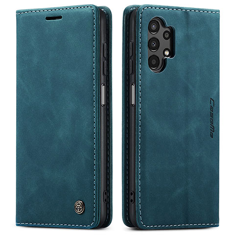 Coque Portefeuille Livre Cuir Etui Clapet C01S pour Samsung Galaxy A13 4G Bleu