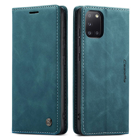 Coque Portefeuille Livre Cuir Etui Clapet C01S pour Samsung Galaxy A31 Bleu