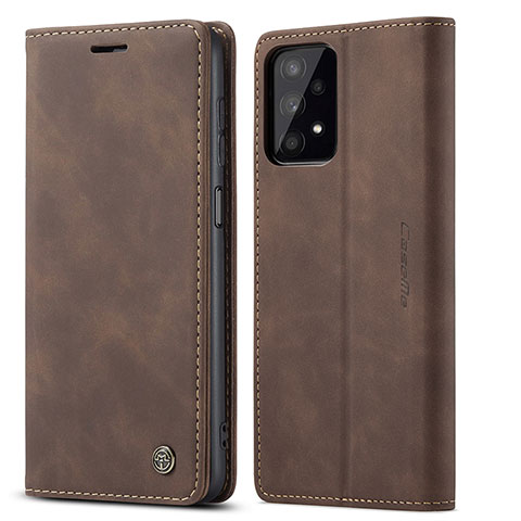 Coque Portefeuille Livre Cuir Etui Clapet C01S pour Samsung Galaxy A32 4G Marron