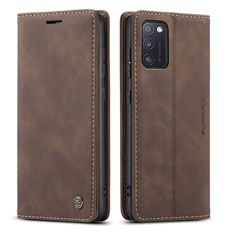 Coque Portefeuille Livre Cuir Etui Clapet C01S pour Samsung Galaxy A41 Marron