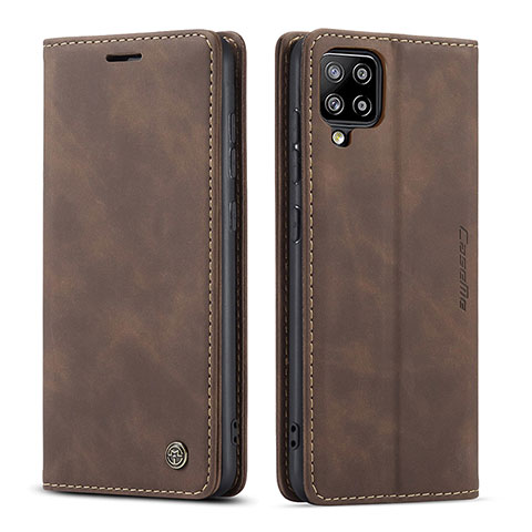 Coque Portefeuille Livre Cuir Etui Clapet C01S pour Samsung Galaxy A42 5G Marron