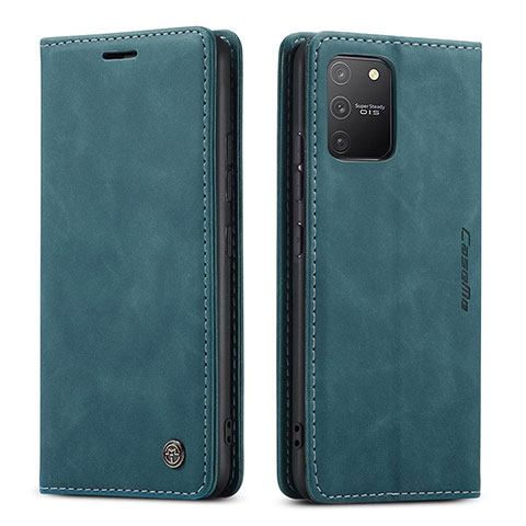 Coque Portefeuille Livre Cuir Etui Clapet C01S pour Samsung Galaxy A91 Bleu