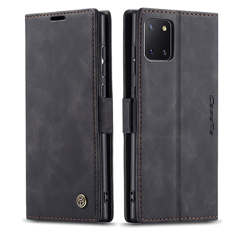 Coque Portefeuille Livre Cuir Etui Clapet C01S pour Samsung Galaxy M60s Noir