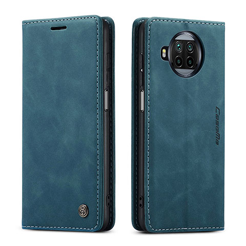 Coque Portefeuille Livre Cuir Etui Clapet C01S pour Xiaomi Mi 10i 5G Bleu