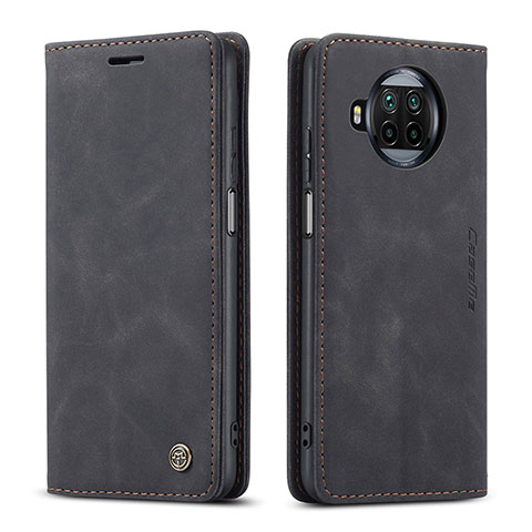 Coque Portefeuille Livre Cuir Etui Clapet C01S pour Xiaomi Mi 10i 5G Noir