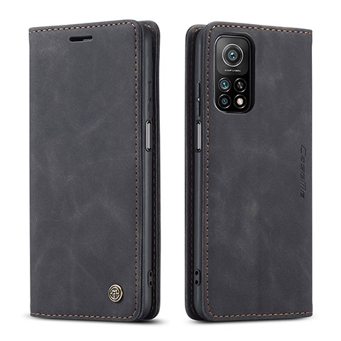 Coque Portefeuille Livre Cuir Etui Clapet C01S pour Xiaomi Mi 10T 5G Noir