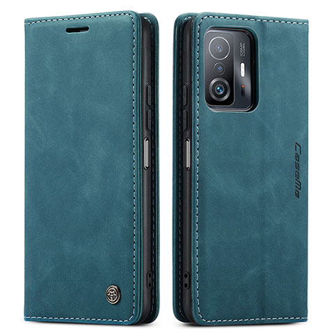 Coque Portefeuille Livre Cuir Etui Clapet C01S pour Xiaomi Mi 11T Pro 5G Bleu