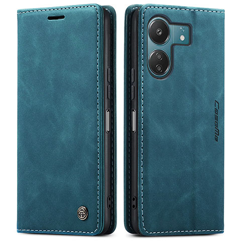 Coque Portefeuille Livre Cuir Etui Clapet C01S pour Xiaomi Poco C65 Bleu