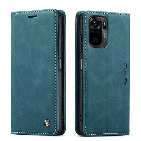 Coque Portefeuille Livre Cuir Etui Clapet C01S pour Xiaomi Poco M5S Bleu