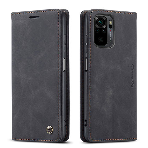 Coque Portefeuille Livre Cuir Etui Clapet C01S pour Xiaomi Redmi Note 10 4G Noir