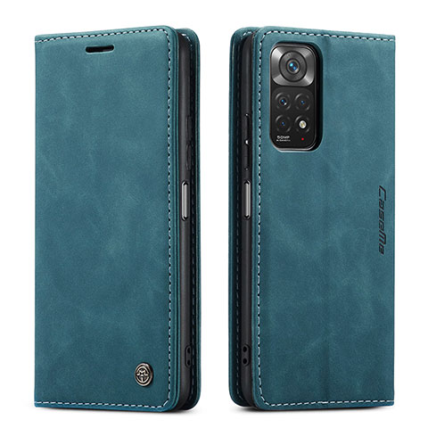 Coque Portefeuille Livre Cuir Etui Clapet C01S pour Xiaomi Redmi Note 11S 4G Bleu