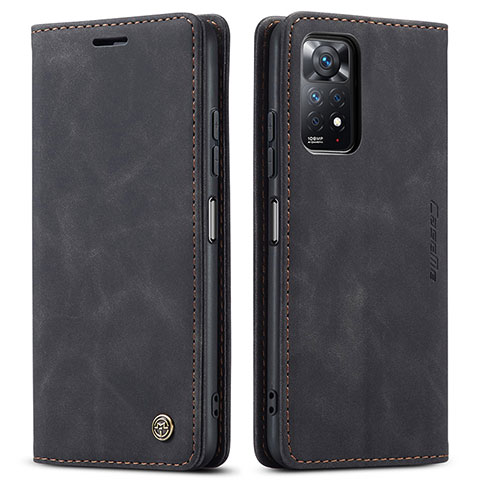 Coque Portefeuille Livre Cuir Etui Clapet C01S pour Xiaomi Redmi Note 12 Pro 4G Noir