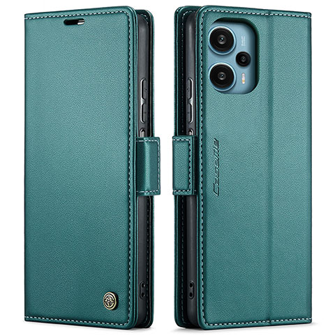 Coque Portefeuille Livre Cuir Etui Clapet C01S pour Xiaomi Redmi Note 12 Turbo 5G Vert