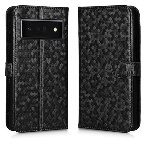 Coque Portefeuille Livre Cuir Etui Clapet C01X pour Google Pixel 6 Pro 5G Noir