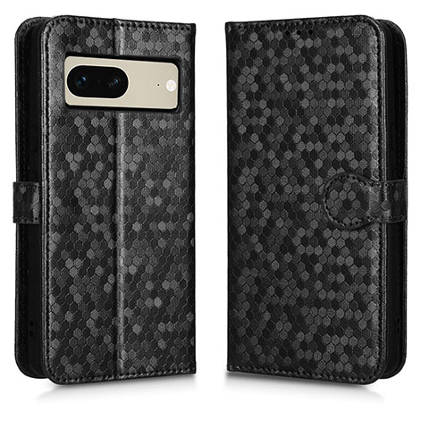 Coque Portefeuille Livre Cuir Etui Clapet C01X pour Google Pixel 7 5G Noir