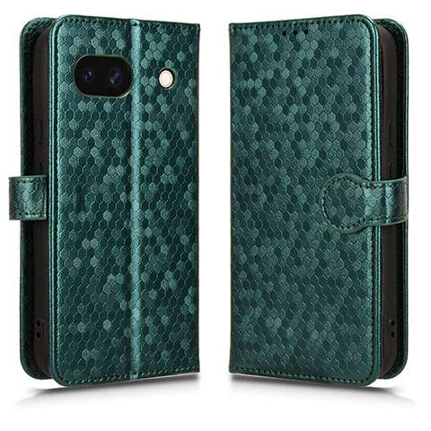 Coque Portefeuille Livre Cuir Etui Clapet C01X pour Google Pixel 8a 5G Vert