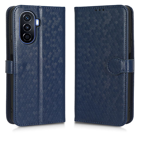 Coque Portefeuille Livre Cuir Etui Clapet C01X pour Huawei Enjoy 50 Bleu