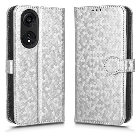 Coque Portefeuille Livre Cuir Etui Clapet C01X pour Huawei Honor X5 Plus Argent