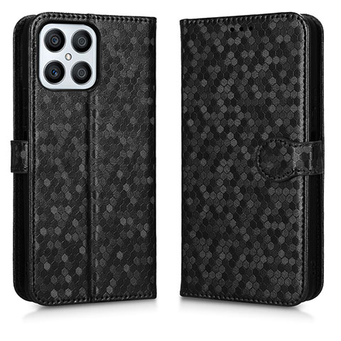 Coque Portefeuille Livre Cuir Etui Clapet C01X pour Huawei Honor X8 4G Noir