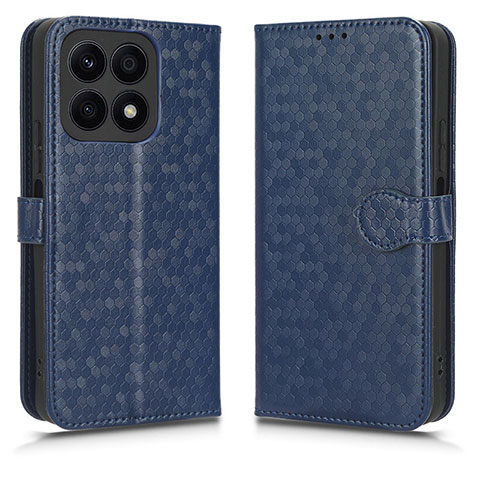 Coque Portefeuille Livre Cuir Etui Clapet C01X pour Huawei Honor X8a 4G Bleu