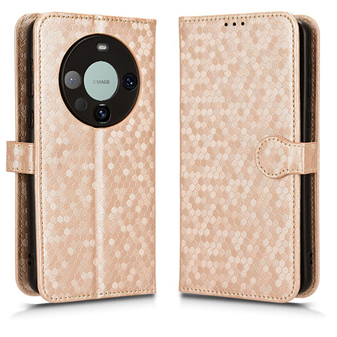 Coque Portefeuille Livre Cuir Etui Clapet C01X pour Huawei Mate 60 Pro+ Plus Or