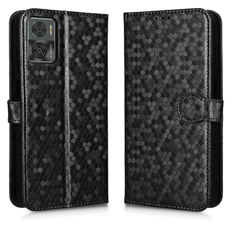 Coque Portefeuille Livre Cuir Etui Clapet C01X pour Motorola Moto E22i Noir