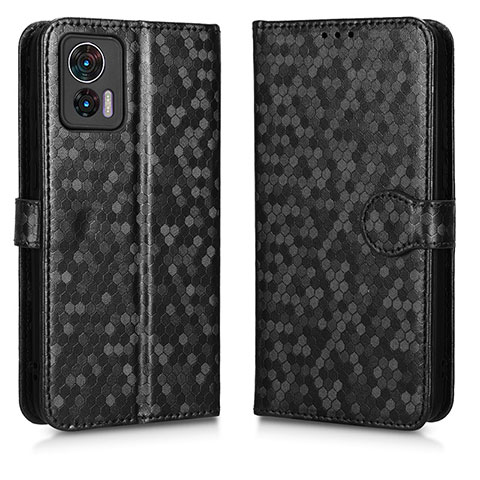 Coque Portefeuille Livre Cuir Etui Clapet C01X pour Motorola Moto Edge 30 Lite 5G Noir