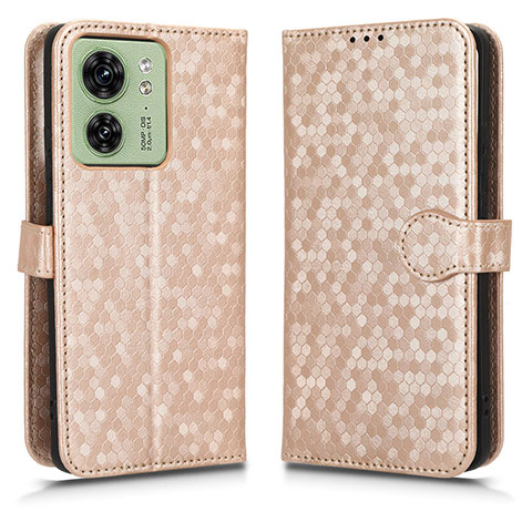 Coque Portefeuille Livre Cuir Etui Clapet C01X pour Motorola Moto Edge 40 5G Or