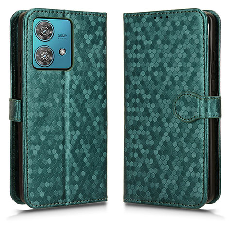 Coque Portefeuille Livre Cuir Etui Clapet C01X pour Motorola Moto Edge 40 Neo 5G Vert