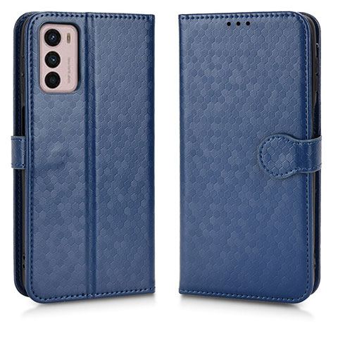 Coque Portefeuille Livre Cuir Etui Clapet C01X pour Motorola Moto G42 Bleu