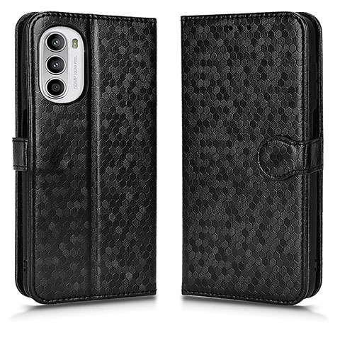 Coque Portefeuille Livre Cuir Etui Clapet C01X pour Motorola MOTO G52 Noir