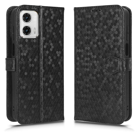 Coque Portefeuille Livre Cuir Etui Clapet C01X pour Motorola Moto G53 5G Noir