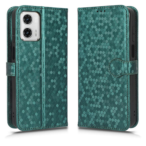 Coque Portefeuille Livre Cuir Etui Clapet C01X pour Motorola Moto G53 5G Vert