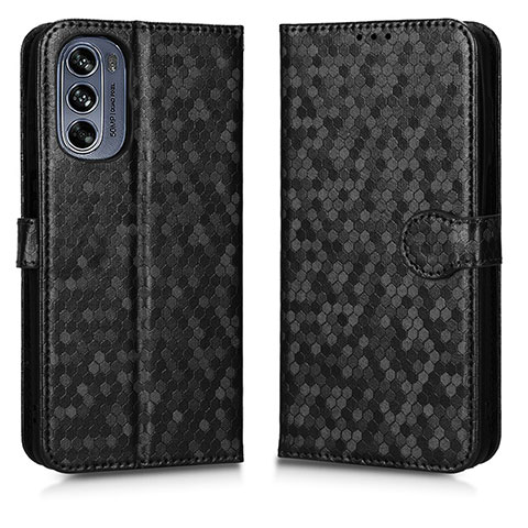 Coque Portefeuille Livre Cuir Etui Clapet C01X pour Motorola Moto G62 5G Noir