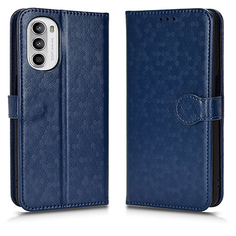 Coque Portefeuille Livre Cuir Etui Clapet C01X pour Motorola Moto G82 5G Bleu