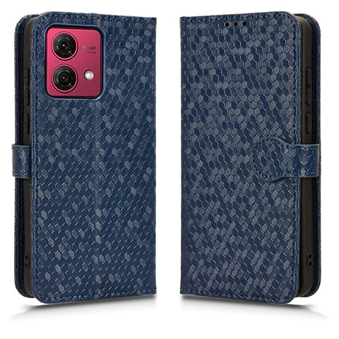 Coque Portefeuille Livre Cuir Etui Clapet C01X pour Motorola Moto G84 5G Bleu