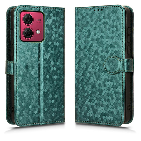 Coque Portefeuille Livre Cuir Etui Clapet C01X pour Motorola Moto G84 5G Vert