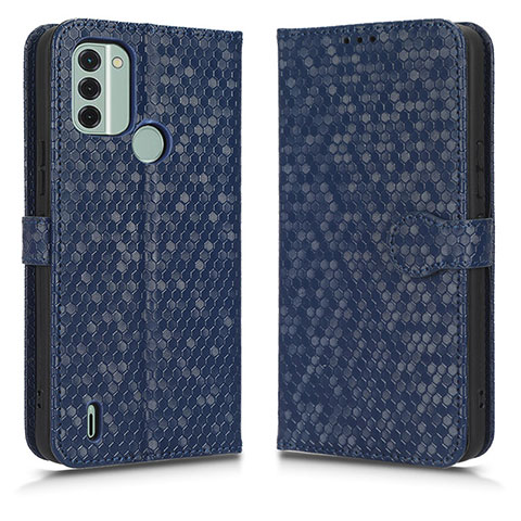 Coque Portefeuille Livre Cuir Etui Clapet C01X pour Nokia C31 Bleu