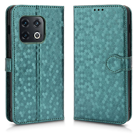 Coque Portefeuille Livre Cuir Etui Clapet C01X pour OnePlus 10 Pro 5G Vert