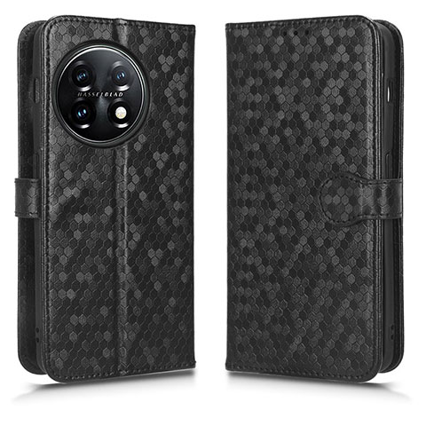 Coque Portefeuille Livre Cuir Etui Clapet C01X pour OnePlus 11 5G Noir