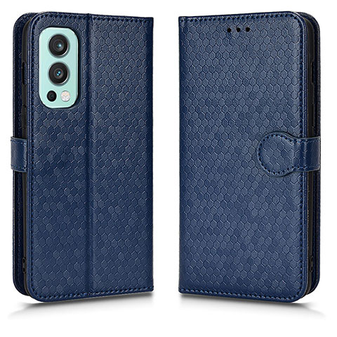 Coque Portefeuille Livre Cuir Etui Clapet C01X pour OnePlus Nord 2 5G Bleu