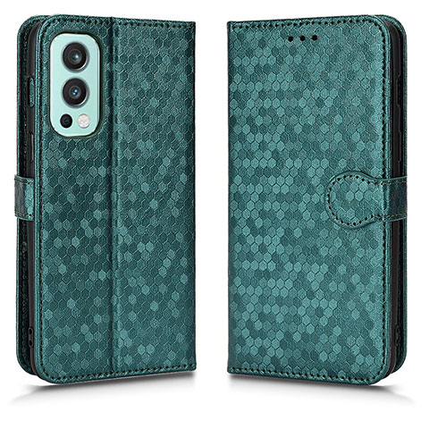 Coque Portefeuille Livre Cuir Etui Clapet C01X pour OnePlus Nord 2 5G Vert