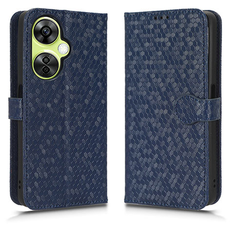 Coque Portefeuille Livre Cuir Etui Clapet C01X pour OnePlus Nord CE 3 5G Bleu