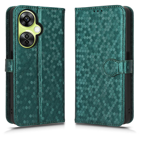 Coque Portefeuille Livre Cuir Etui Clapet C01X pour OnePlus Nord CE 3 5G Vert